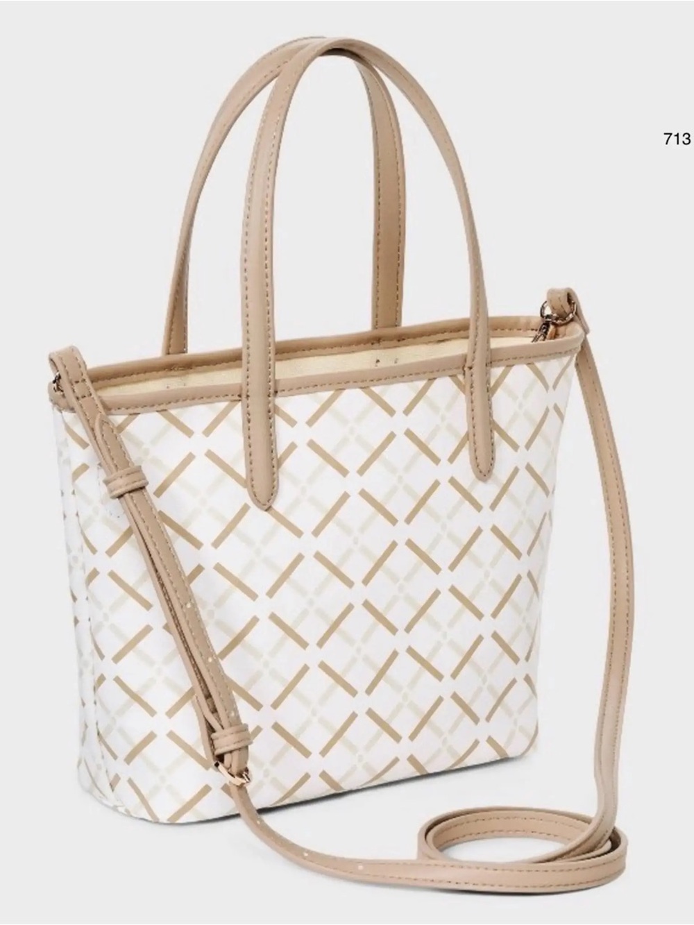 A New Day Mini Coated Canvas Tote Bag NWT